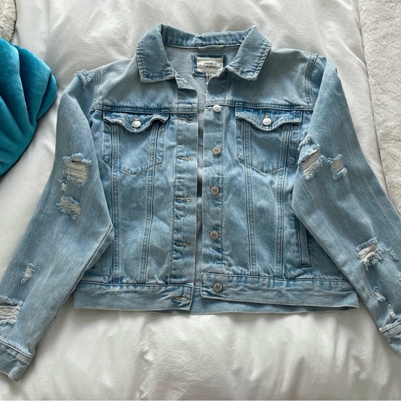 Distressed Jean Jacket - Picture 2 of 9